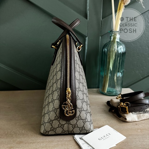 Gucci Dome Ophidia Medium Top Supreme Handle Shoulder Bag - Picture 5 of 13